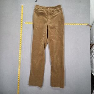 Ralph Lauren Pants Womens 6 Brown Corduroy Straight Leg Stretch Pockets